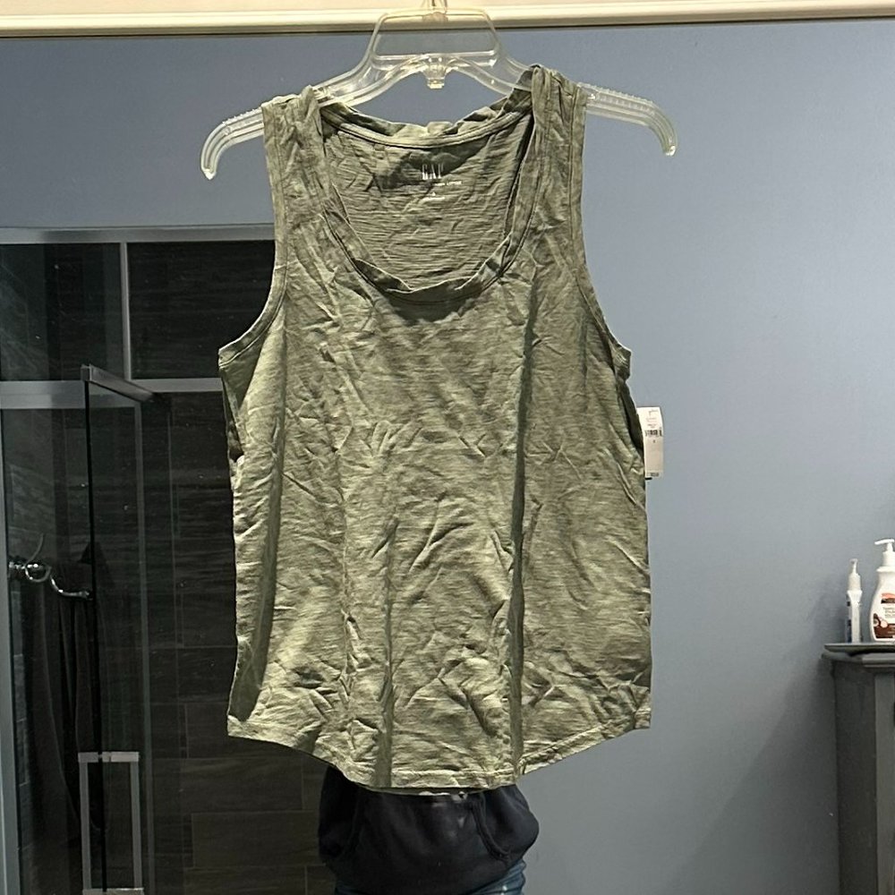 Gap Tank Top Racerback Green